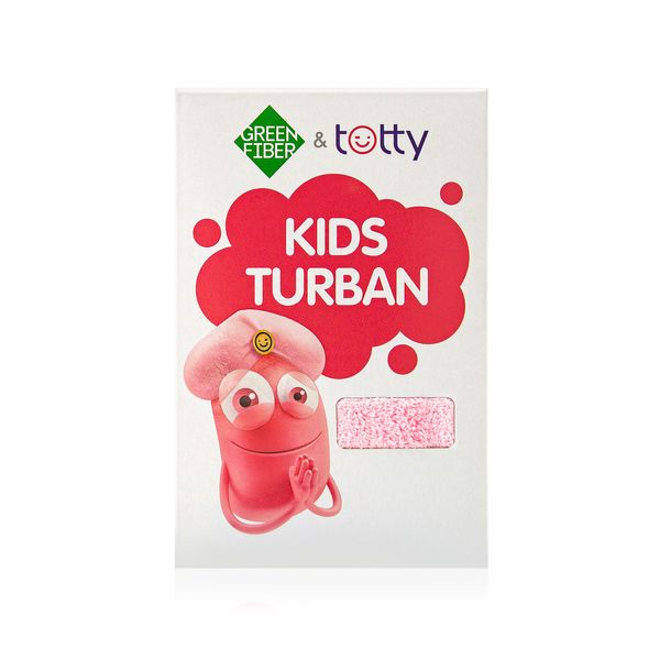 Дитячий тюрбан для волосся Green Fiber & Totty, рожевий 03508EU фото